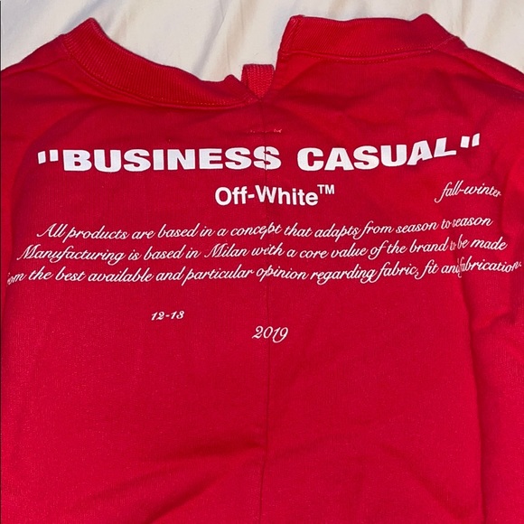 off white crew neck - Picture 5 of 7